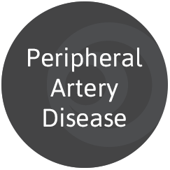 Peripheral Artery Disease circle, gray