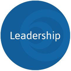 Leadership circle, blue